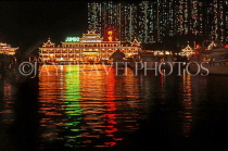 HONG KONG, Hong Kong Island, Aberdeen, Jumbo Floating Restaurant, night view, HK137JPL