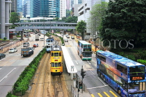 HONG KONG, Hong Kong Island, Admiralty, Queensway Road, and trams, HK1747JPL