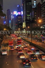 HONG KONG, Hong Kong Island, Central, Connaught Road, traffic, night, HK2080JPL