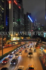 HONG KONG, Hong Kong Island, Central, Connaught Road, traffic, night, HK2081JPL