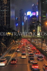 HONG KONG, Hong Kong Island, Central, Connaught Road, traffic, night, HK2082JPL