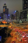 HONG KONG, Hong Kong Island, Central, Connaught Road, traffic, night, HK2355JPL