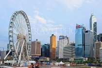 HONG KONG, Hong Kong Island, Central, Observation Wheel, and skyline, HK1281JPL