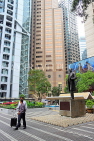 HONG KONG, Hong Kong Island, Central, Statue Square Gdns, Thomas Jackson statue, KK2039JPL