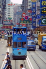 HONG KONG, Hong Kong Island, Central, street scene and tram, HK394JPL