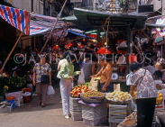 HONG KONG, Hong Kong Island, Central District, fruit and veg stalls at Graham Street, HK279JPL