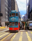 HONG KONG, Hong Kong Island, Central District, street scene with tram, HK269JPL