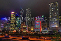 HONG KONG, Hong Kong Island, Central area, night skyline, HK2356JPL