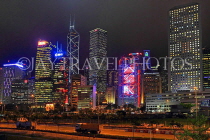 HONG KONG, Hong Kong Island, Central area, night skyline, HK2357JPL