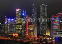 HONG KONG, Hong Kong Island, Central area, night skyline, HK2358JPL