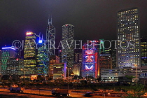 HONG KONG, Hong Kong Island, Central area, night skyline, HK2359JPL