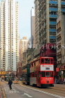 HONG KONG, Hong Kong Island, Des Voeux Road, Trams, HK993JPL