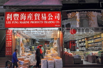 HONG KONG, Hong Kong Island, Des Voeux Road, dried seafood street, markets, shops, HK1961JPL