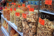 HONG KONG, Hong Kong Island, Des Voeux Road, dried seafood street, shop food display, HK1951JPL