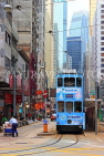 HONG KONG, Hong Kong Island, Des Voeux Road, street scene and Tram, HK1861JPL