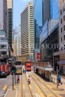 HONG KONG, Hong Kong Island, Des Voeux Road, street scene and Trams, HK1815JPL
