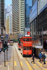 HONG KONG, Hong Kong Island, Des Voeux Road, street scene and Trams, HK1816JPL