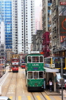 HONG KONG, Hong Kong Island, Des Voeux Road, street scene and Trams, HK2051JPL
