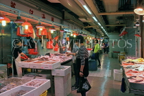HONG KONG, Hong Kong Island, Sheung Wan Market, wet market, seafood stalls, HK2007JPL