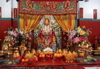 HONG KONG, Hong Kong Island, Stanley, Tin Hau Temple, altar, statue of deity Tin Hau, HK2219JPL