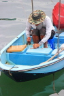 HONG KONG, Hong Kong Island, Stanley, fisherman in small boat, HK2273JPL
