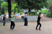 HONG KONG, Hong Kong Island, Stanley, people practising Tai Chi, HK2243JPL