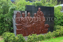 HONG KONG, Hong Kong Island, Sun Yat Sen Memorial Park, Four Bandits sculpture, HK2380JPL