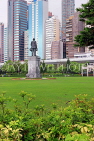 HONG KONG, Hong Kong Island, Sun Yat Sen Memorial Park, Sun Yat Sen statue, HK2377JPL