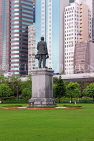 HONG KONG, Hong Kong Island, Sun Yat Sen Memorial Park, Sun Yat Sen statue, HK2378JPL