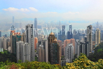 HONG KONG, Hong Kong Island, The Peak, view of HK from The Peak, HK2504JPL