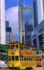 HONG KONG, Hong Kong Island, Wanchai area, office towers and trams, HK126JPL