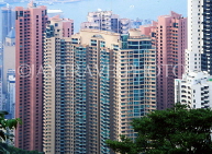 HONG KONG, Hong Kong Island, high rise apartment blocks, view from The Peak, HK339JPL