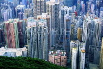 HONG KONG, Hong Kong Island, highrise apartments, view from The Peak, HK340JPL