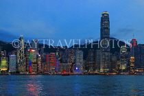 HONG KONG, Hong Kong Island, night skyline, HK1215JPL