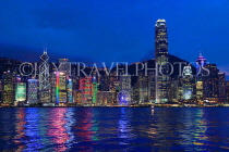 HONG KONG, Hong Kong Island, night skyline, HK1222JPL