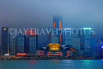 HONG KONG, Hong Kong Island, night skyline, HK1788JPL