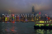 HONG KONG, Hong Kong Island, night skyline, HK1797JPL