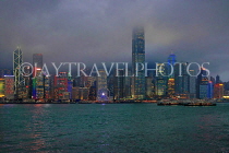 HONG KONG, Hong Kong Island, night skyline, HK1842JPL