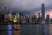 HONG KONG, Hong Kong Island, night skyline, HK2128JPL