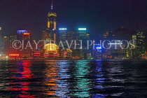 HONG KONG, Hong Kong Island, night skyline, HK924JPL