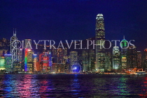 HONG KONG, Hong Kong Island, night skyline, HK925JPL
