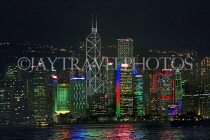HONG KONG, Hong Kong Island, night skyline, HK929JPL
