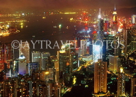 HONG KONG, Hong Kong Island, night view from The Peak, HK231JPL