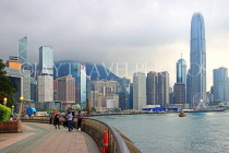 HONG KONG, Hong Kong Island, skyline view from Golden Bauhinia Square, HK2114JPL