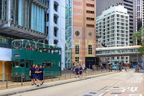 HONG KONG, Hong Kong Island, street scene and Tram, HK1817JPL