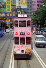 HONG KONG, Hong Kong Island, street scene and tram, Causeway Bay area, HK392JPL