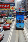 HONG KONG, Hong Kong Island, street scene and tram, HK395JPL