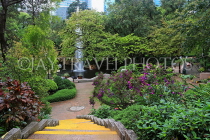 HONG KONG, Kowloon, Kowloon Park, Lake Fountain, HK1657JPL