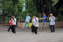 HONG KONG, Kowloon, Kowloon Park, people practicing Tai Chi, HK1700JPL