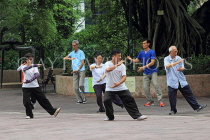 HONG KONG, Kowloon, Kowloon Park, people practicing Tai Chi, HK1701JPL